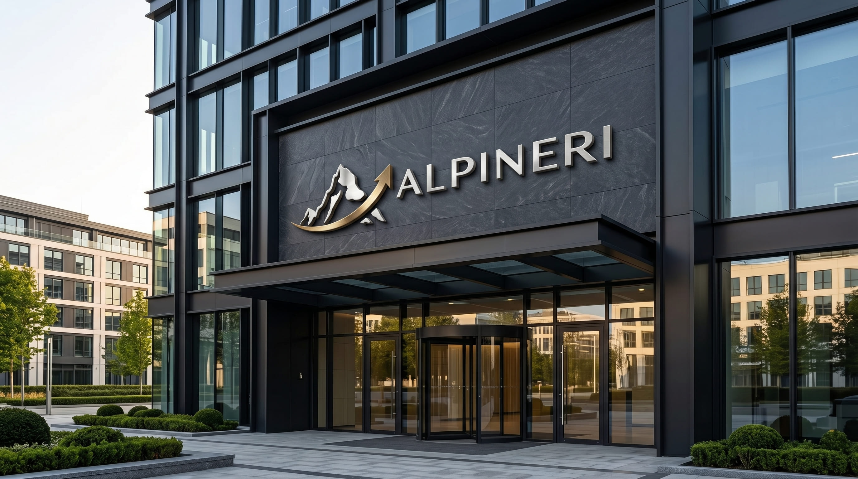 Fundo de montanhas representando superação e o topo do mercado